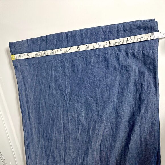 eShakti Cotton Denim Palazzo Pants - Picture 14 of 14